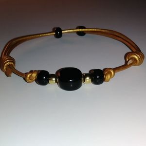 🆕Black Bead Bracelet NWOT